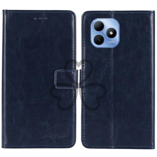 TienJueShi Dark Blue Book Stand Retro Flip Leather Protector Phone Wallet Gel Cover Etui TPU Silicone Case For Huawei Wiko Enjoy