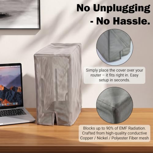 Image of WiFi Router Cover E.M.F Protection Signal Shielding(12.2''x 12.2'' x 5.9'')