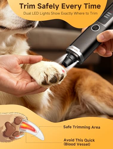 Image of Dog Nail Grinder Whisper Quiet & Safe for Sensitive Dogs & Cats