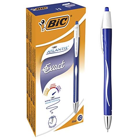BIC Atlantis Exact - Bolígrafo Retráctil Azul Cover