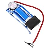 FOYTOKI High Pressure Bike Floor Pump Gauge Portable Foot Activated Bicycle Tire Inflator for Bikes Cars and Sports Balls Sturdy Design Easy to Use