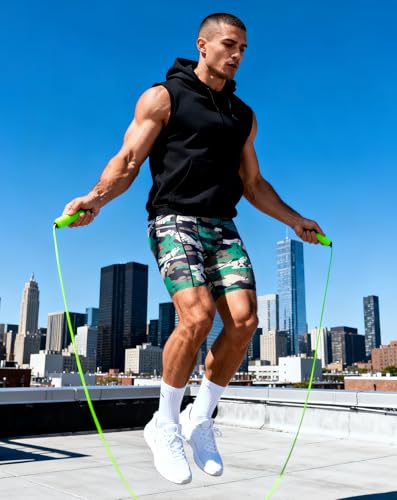 Image of Compression Shorts Men Spandex Sport Gym Shorts Athletic Workout Running Tights Training Underwear