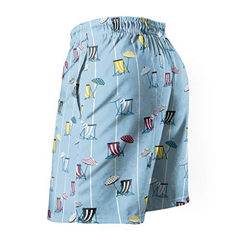 Ktewqmp Zomer zwembroek kokosnootboom mannen zwembroek zwembroek met zakken comfortabel - Image 3