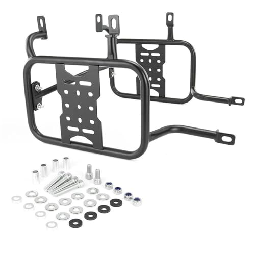 Soporte portaequipajes lateral para NT 1100 en acero reforzado compatible con bolsas sillín