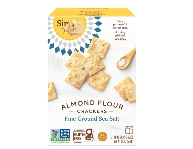 Galletas de Harina de Almendra SM, Sal Marina (10 oz, Pack de 2)