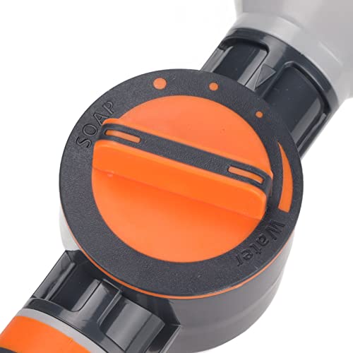 Pulverizador de água de espuma de jardim, 8 padrões ajustáveis, mangueira de jardim, resistente, pis