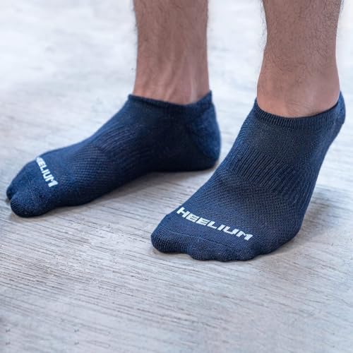Image of HEELIUM Bamboo Ankle Socks for Men & Women | Ultra-Soft, Odour-Free, Thin & Breathable | 3X Softer than Cotton | Sizes - M (UK 4-8) & L (UK 9-13)