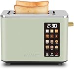 SEEDEEM Toaster 2 Slice, Touch Control Screen, Smart Stainless Toaster, 6 Shade Setting, 6 Bread Selection, Countdown, Removable Crumb Tray, 900W, Mint Green