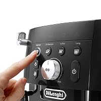 De'Longhi Magnifica S Smart ECAM 230.13.B Kaffeevollautomat mit Milchaufschäumdüse für Cappuccino, Espresso-, Kaffee- und Long Coffee Direktwahltasten und Drehregler, 2-Tassen-Funktion, Schwarz – Ansicht 4