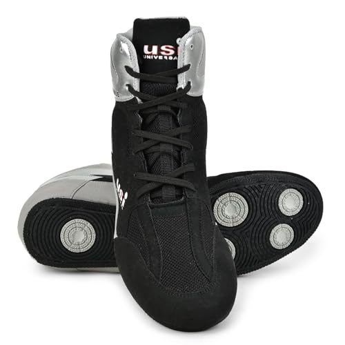 Image of USI UNIVERSAL 701W Wrestling Shoes, Comferto Sports Shoes for Wrestlers for Men & Women with Pu Suede, Mesh & Rubber Construction