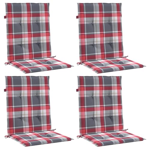 Coussin de chaise de jardin dossier bas rembourré lavable pour fauteuil de terrasse - 3