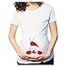 Produktbild LILIHOT Damen festliche umstandsmode Kurzarm T-Shirt schwanger Mutterschaft umstandsshirt Weihnachts rundes Druck schwangerschaftsshirt