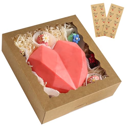 Bakery Boxes with Window 20 Pack