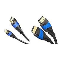 KabelDirekt - Mini Displayport auf Displayport Kabel - 3m - (4K 60Hz, Version 1.2 für PC &amp; MAC) &amp; 3 m – 4K HDMI-Kabel (4K@120Hz und 4K@60Hz für ein spektakuläres Ultra-HD-Erlebnis Schwarz)