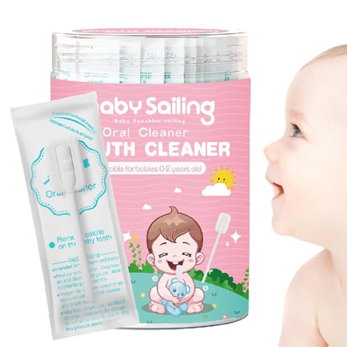 赤ちゃんの舌クリーナー、舌ガーゼクリーナー - ソフト口腔クリーニングスティック 30 個 - 柔軟で優しい舌クリーナースキムガーゼ、快適でポータブルな口腔舌ガーゼ歯ガムクリーナースティック