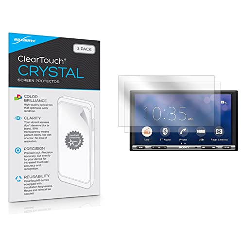 Film protecteur Sony XAV-AX150 BoxWave HD Clear transparent anti-rayures pack de 2