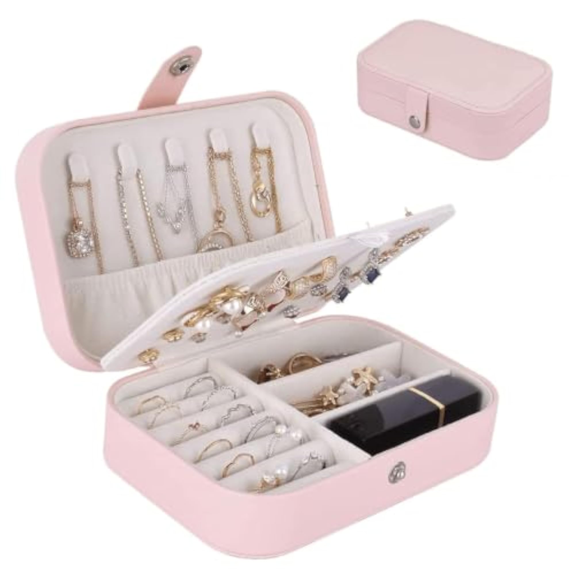 Portable Travel Jewellery Organiser Pouch, Small Box