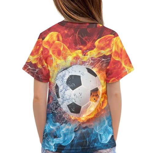 Image of JEOCODY Boys Girls Graphic Tees Funny 3D Printed Short Sleeve T-Shirts 3-16T