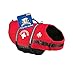 Paws Aboard Dog Life Jacket, Neoprene Dog Life Vest for Swimming and Boating - Red