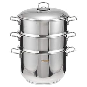 Prestige Stainless Steel Steamer Set, 4 Pieces, Silver