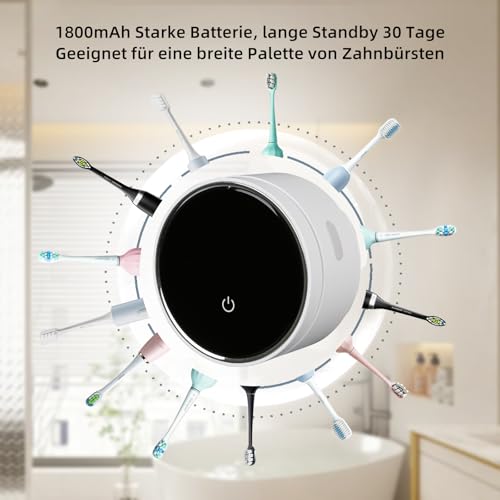 UV Desinfektions Zahnbürstenhalter mit Trocknen, Automatischer Sensor Bürste Halter, Elektrischer Zahnbürsten Desinfektionsmittel, Zahnbürste Sterilisator Organizer