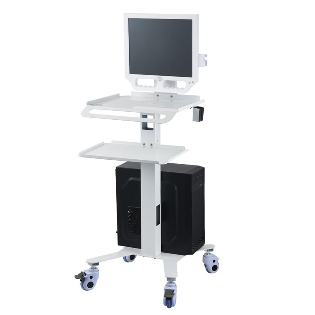 Wózek laboratoryjny z koszem do przechowywania, obrotowe kółka 360°, mobilny wózek biurkowy do klinik, bibliotek, tory, wszechstronne narzędzie do łatwego nizacji