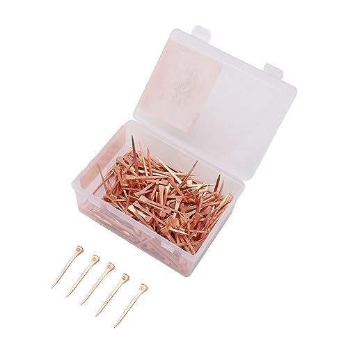 Miokycl 250Pcs Horseshoe Nails Copper Plated Rustproof Equestrian Riding Equipment Pet Supplies (51mm E5)