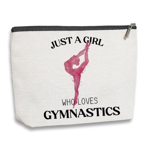 Gymnastics Makeup Bag for Women Gymnasts Inspirational Gifts Gymnastic Coach Gifts for Women Sports Lovers Birthday Christmas Gifts for Her
