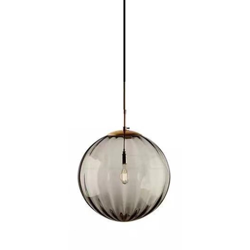 RRJJ chandelier Glass Spherical Pendant Light for Hallway, Industrial Art Stained Glass Chandelier Hanging Lighting Fixture, Farmhouse Indoor Lighting Decor Ceiling Light for Kitchen Is