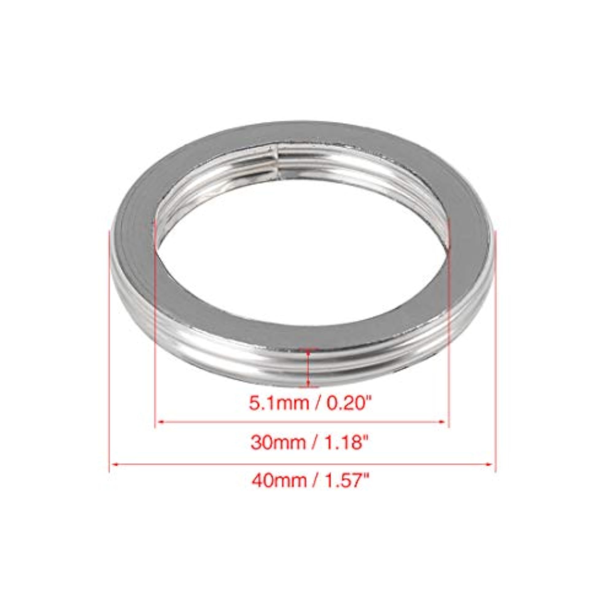 2pcs 30mm ID 40mm OD Motorcycle Exhaust Muffler Pipe Gasket O Rings