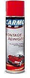 CARMO 1x Montagereiniger | Bremsenreiniger | Acetonfrei | Nicht korrosiv | Hohe Reinigungskraft | Entfernt Öle, Fette, Bremsstaub und eingebrannte Ablagerungen | 500 ml