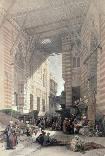 Pintura mural Bazar de los mercaderes de seda David Roberts sobre lienzo de alta densidad