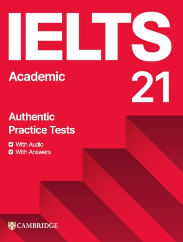 Image of IELTS 21 Academic Authentic Practice Tests with Answers | Academic Module, Official Cambridge, Exam Preparation, Answer Key Included