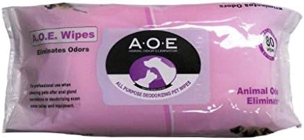 AOE All Purpose Deodorizing Pet Wipes - 80 count