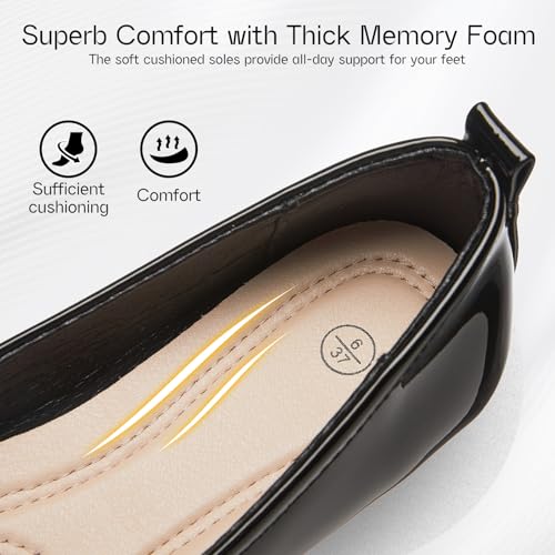 Shupua Flats for Women Dressy Comfortable Ballet Flats Shoes PU Leather Work Flats Low Heel Womens Slip on Dress Shoes for Office Casual4