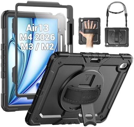 SEYMAC Heavy Duty Protective Case for iPad Air 13 Inch