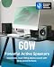 MAJORITY D50X Bookshelf Bluetooth Speakers | Wireless Active Speakers Pair