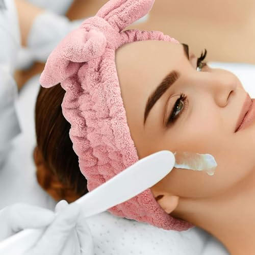 Conjunto de 6 pulseiras para lavar o rosto para mulheres e meninas, toalhas de pulso SPA, envoltório