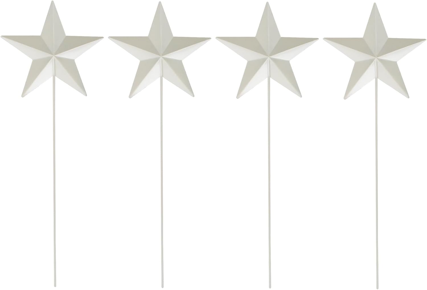 Linfevisi American Star Yard Signs 15.75 Inch 8 Pack of Metal Patriotic Barn Stars Garden Stakes US Flag Outdoor 4th of July Decorations Memorial Day Yard Art Lawn Ornaments Patio for Outside