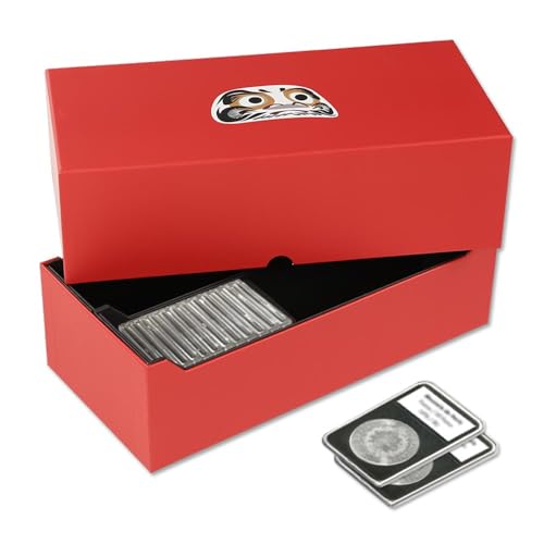 Caja para almacenamiento de monedas GRAND ORANGE roja miniatura 1