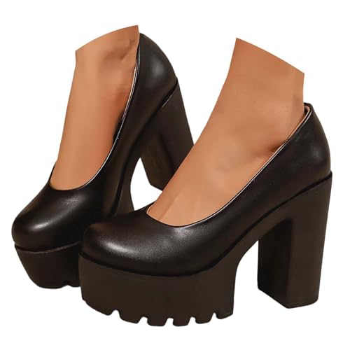 Chaussures décontractées à enfiler avec semelle épaisse amortissante pour femmes