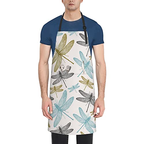 Tablier cuisine libellule imperméable pour ne plus tacher vos habits