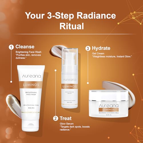 Image of Aureana Luminos Brightening, With Niacinamide, Alpha Arbutin & Allantoin | Reduces Pigmentation & Inflammation Enhances Glow & Deeply Hydrates | 100% Veg, Sulphate-Free, Paraben-Free | Hypoallergenic & Dermatologically Tested (Facewash)