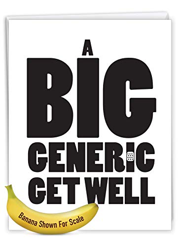 Nobleworks J5976GWG Jumbo Get Well Greeting Card (8.5 X 11 Inch) - Beautiful Feel Better Soon, Group Notecard - Big Generic Get Well J5976Gwg thumb #7
