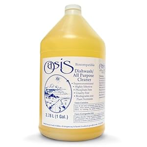 Oasis Biocompatible Dish Soap Liquid & All Purpose Cleaner – Reuse Greywater for Plants – Clean, Safe, Concentrated, Grey Water Friendly, Sodium-Free, Biodegrades Into Plant Nutrients – 1 Gallon
