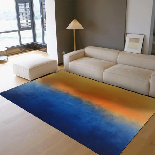 Tapis ombré moderne abstrait résistant aux taches pour salon
