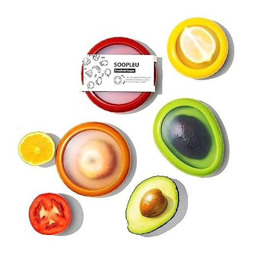 SOOPLEU Avocado Saver and Tomato Holder - Set of 4 Reusable Storage Containers for Fridge - Ideal for Garlic, Onions, Lemons, and Potatoes