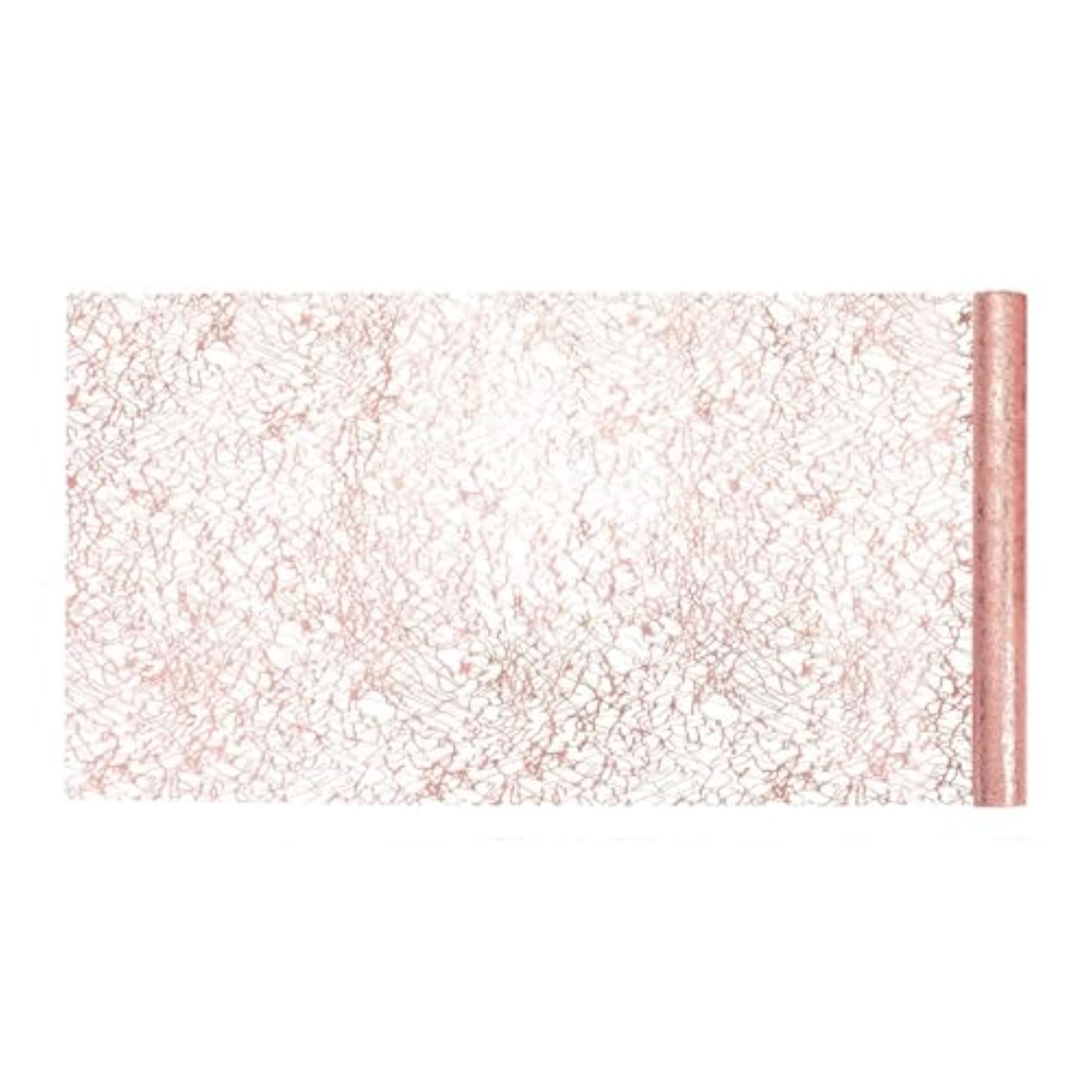 Rustic Rectangle Table Runner Roll, 3x Pink Red Cloth for Dining Table
