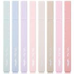 Mr. Pen- Aesthetic Highlighters, 8 Pcs, Chisel Tip, Muted Pastel Color, No Bleed Bible Highlighter Pastel, Highlighters Assorted Colors, Pastel Highlighter Set, Aesthetic School Supplies