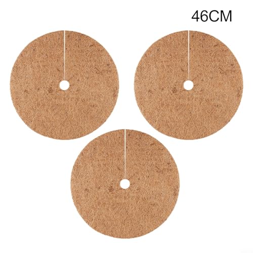 Manta de mantillo de coco de 46cm para proteger plantas en maceta, pack de 3 7